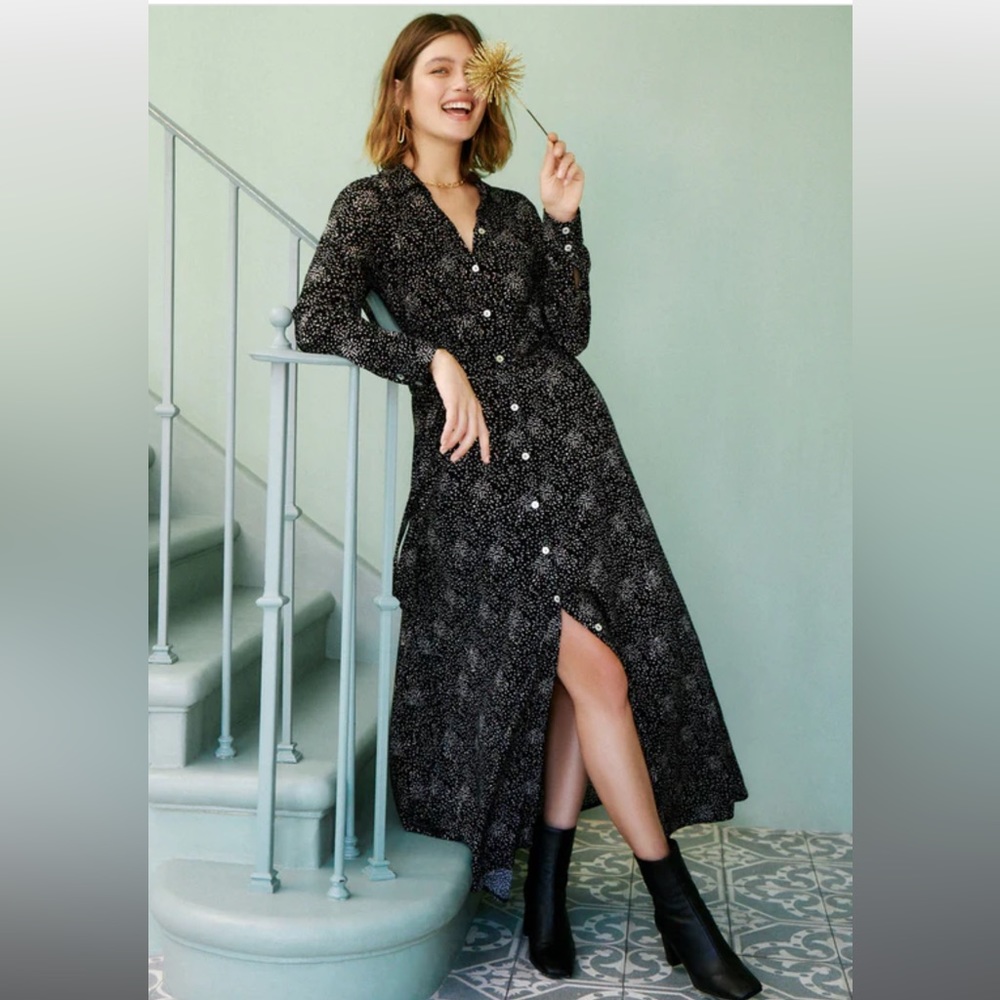 Z Supply Phoenix Dot Midi Dress L New NWT - Picture 6 of 8